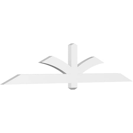 Ekena Millwork Redmond Architectural Grade PVC Gable Bracket, 84"W x 17 1/2"H x 2"D x 4"F, 5/12 Pitch GBP084X18X0204RED00